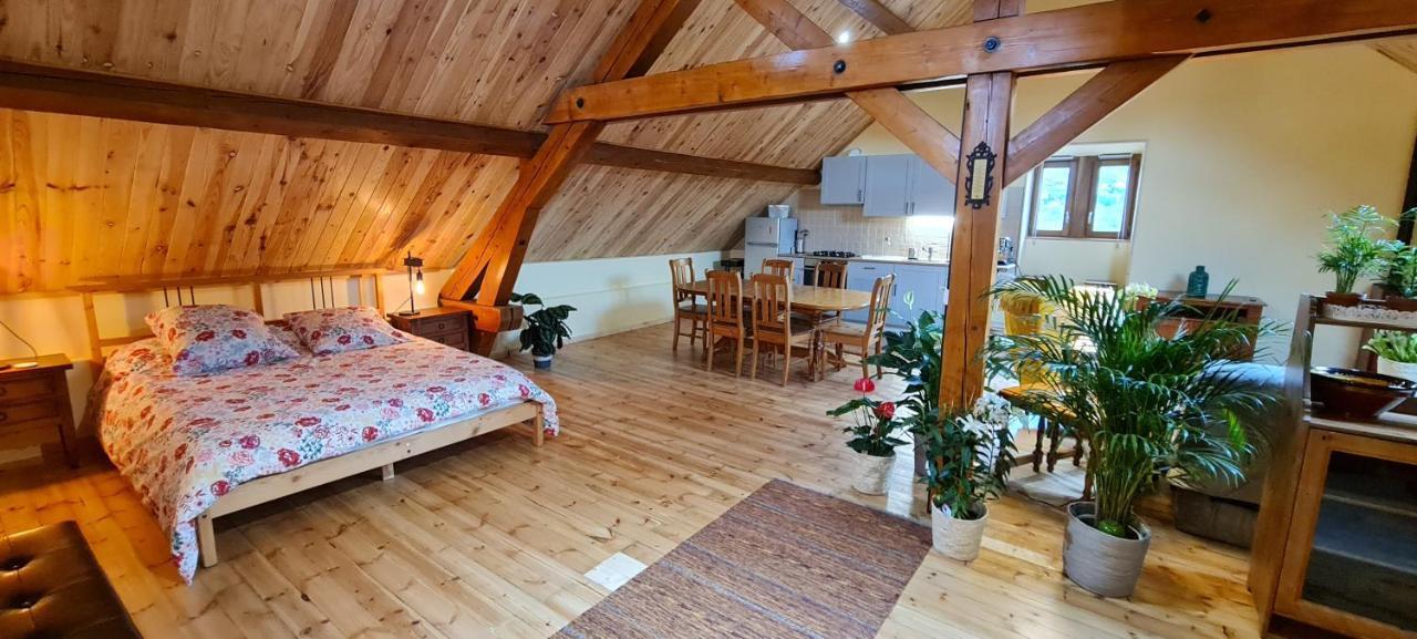 Loft Mansarde Du Train Jaune Avec Vue Sur Les Montagnes Саяґуз Екстер'єр фото